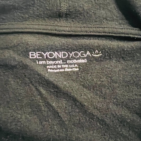Beyond Yoga Draped Wrap Long Sleeve Three Button Cardigan Top Size XS Black - Picture 6 of 12